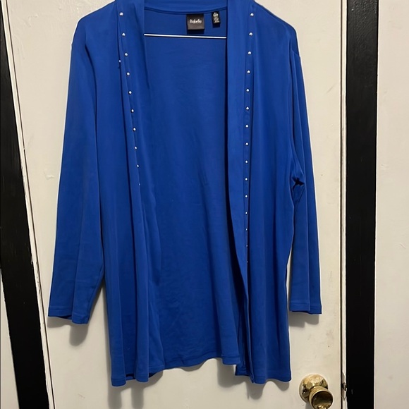 Blue Cardigan with Studded Detail - Picture 1 of 4